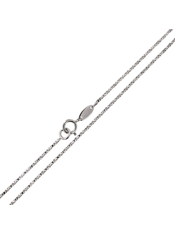 White gold chain CBBOXTW-1.00MM 45CM