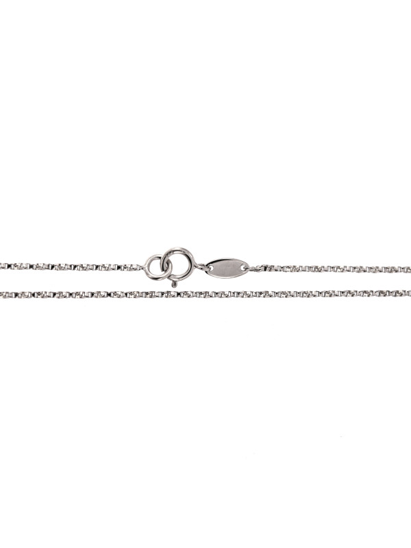 White gold chain CBBOXTW-1.00MM 45CM