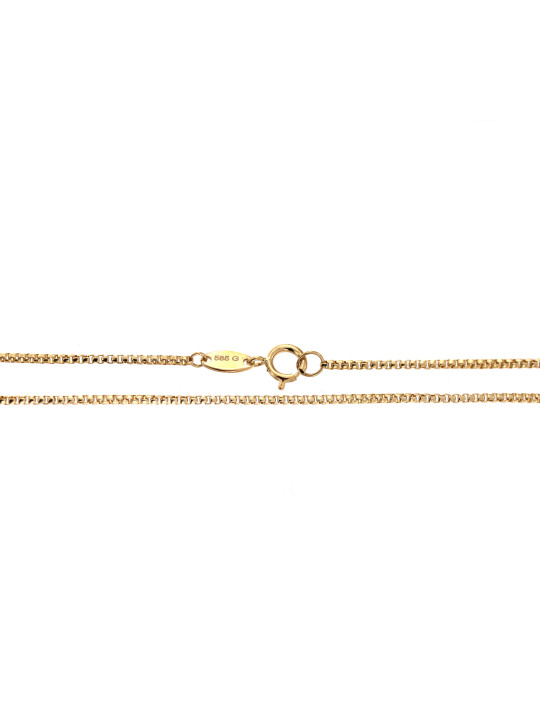 Yellow gold chain CGBOXR-1.00MM 50CM