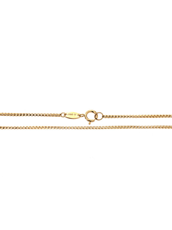 Yellow gold chain CGBOXR-1.00MM 50CM