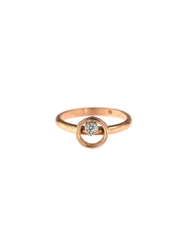 Rose gold zirconia ring DRC02-10