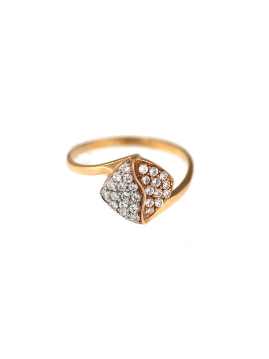 Rose gold zirconia ring DRC03-01