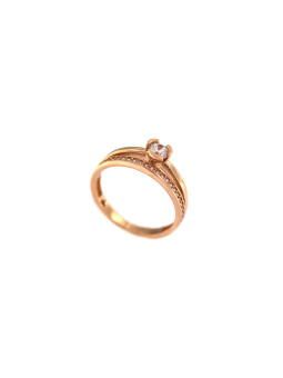 Rose gold zirconia ring DRD02-08