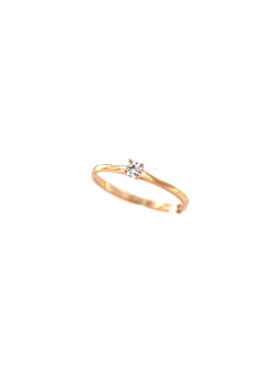 Auksinis žiedas su briliantu DRBR01-39 0.10CT