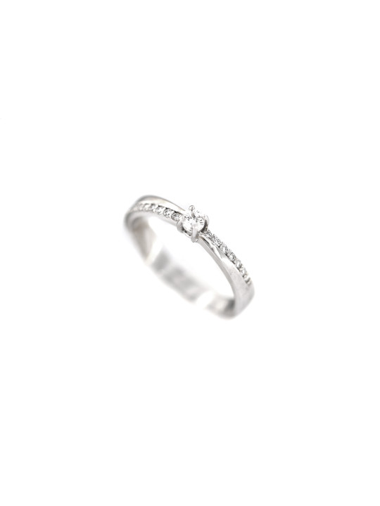 White gold engagement ring with diamonds DBBR10-10