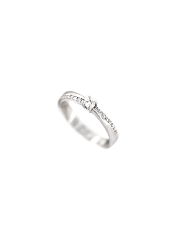 White gold engagement ring with diamonds DBBR10-10