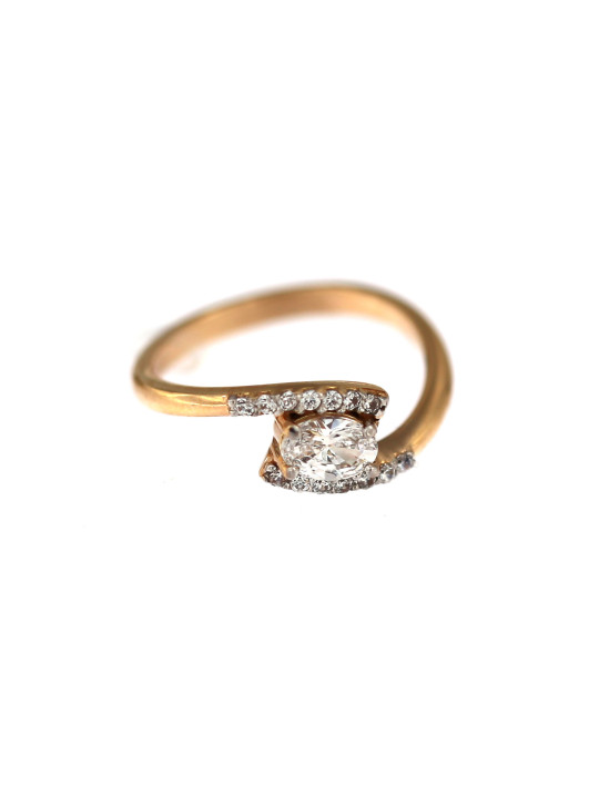 Rose gold zirconia ring DRS04-01-05