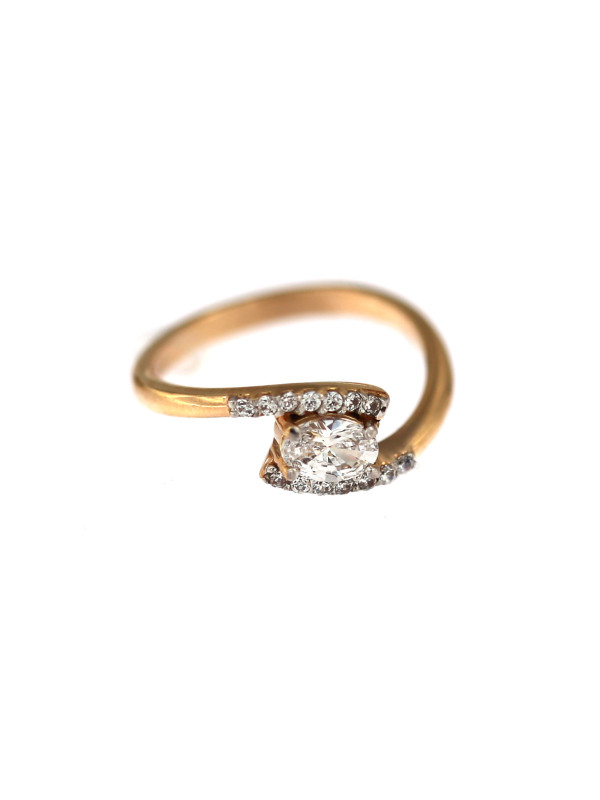 Rose gold zirconia ring DRS04-01-05