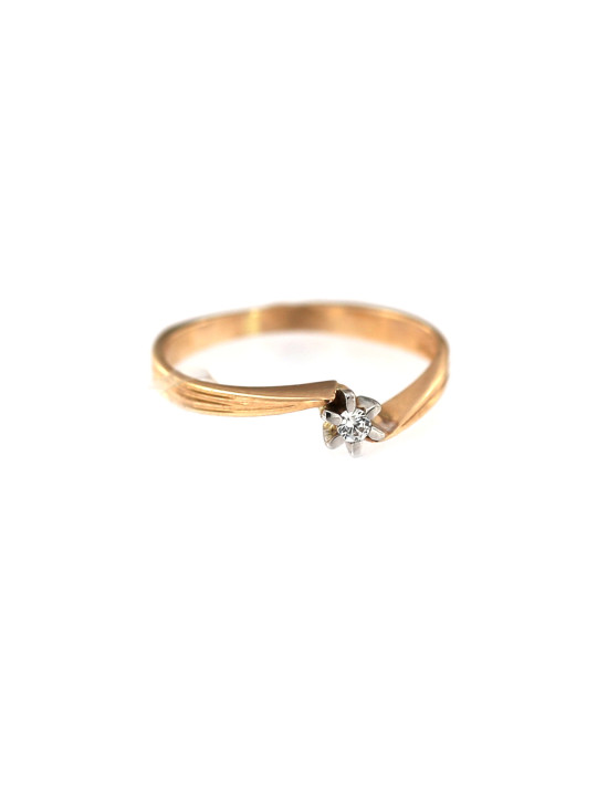 Rose gold engagement ring DRS04-02-02