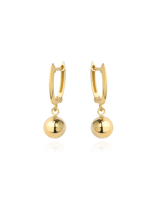 Yellow gold drop earrings BGA04-07-08