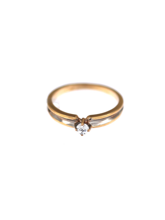 Rose gold engagement ring DRS01-03-01
