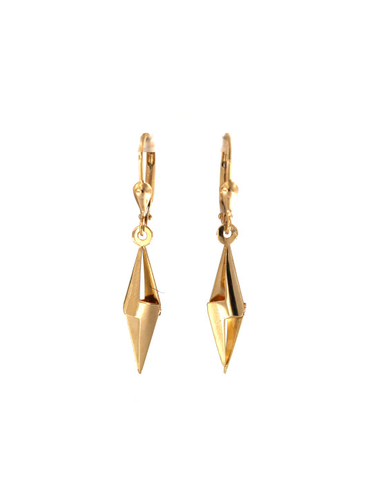 Yellow gold drop earrings BGA04-14-01