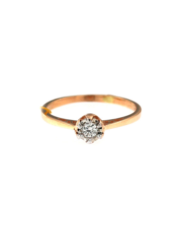 Rose gold engagement ring DRS01-06-34