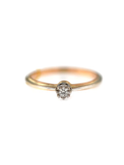 Rose gold engagement ring DRS01-09-09