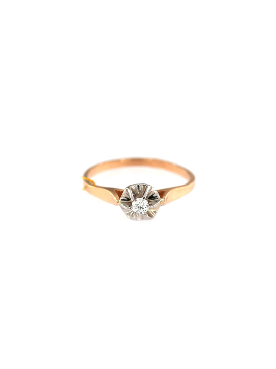 Rose gold engagement ring DRS01-10-09