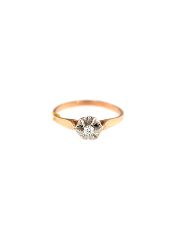 Rose gold engagement ring DRS01-10-09