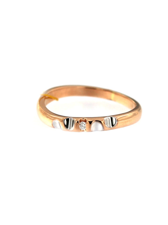 Rose gold engagement ring DRS01-16-17