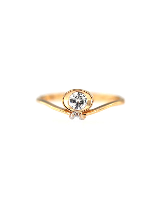 Rose gold zirconia ring DRS01-22-07