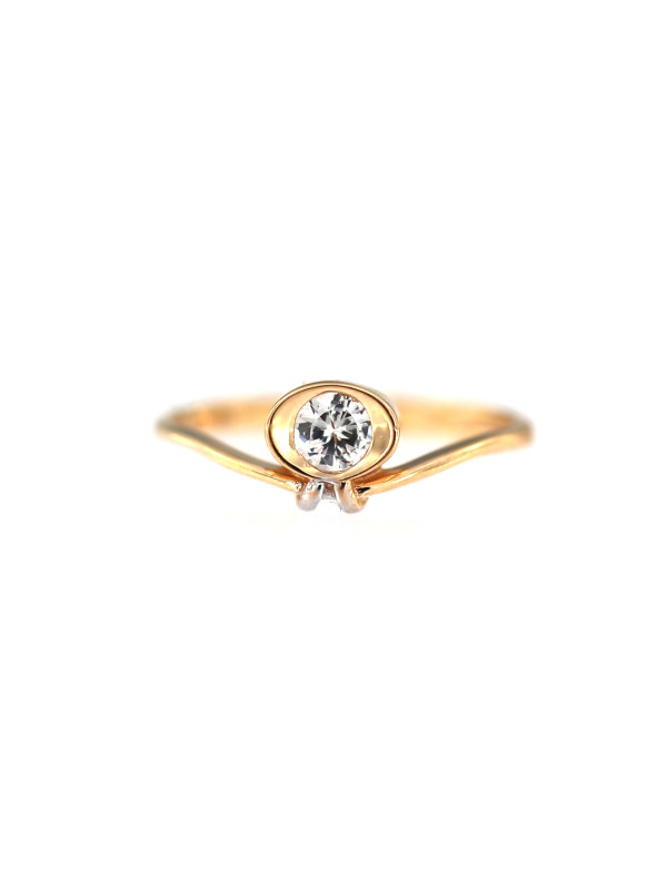 Rose gold zirconia ring DRS01-22-07