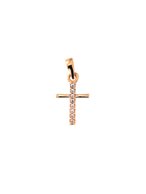 Rose gold cross pendant ARK04-27