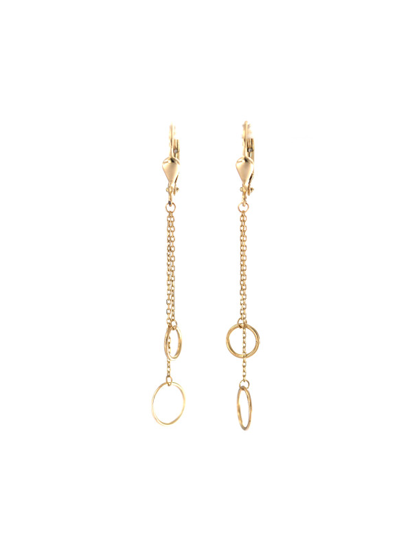 Yellow gold drop earrings BGA04-04-11
