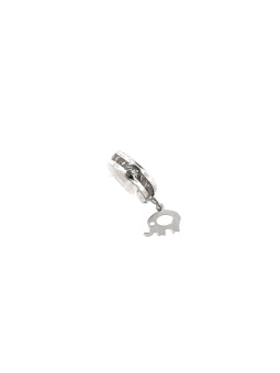 White gold zirconia pendant ABBL09-02