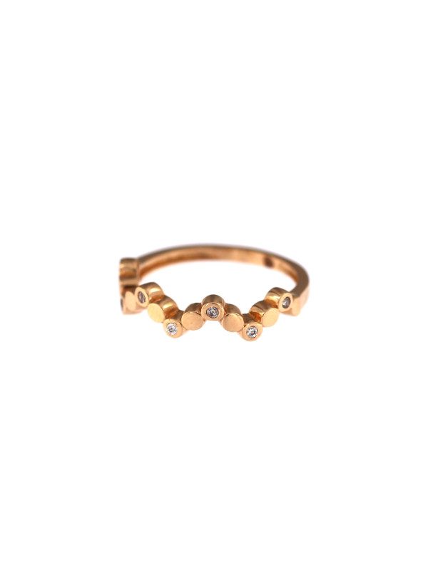 Rose gold zirconia ring DRC06-39