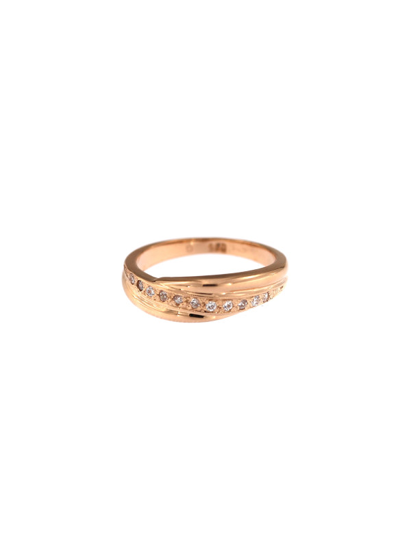 Rose gold zirconia ring DRC06-46