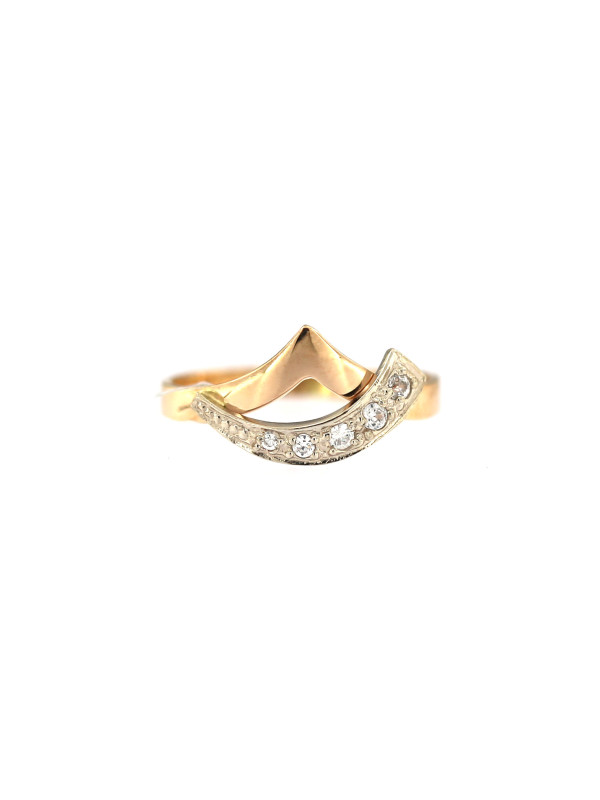 Rose gold zirconia ring DRC27-01