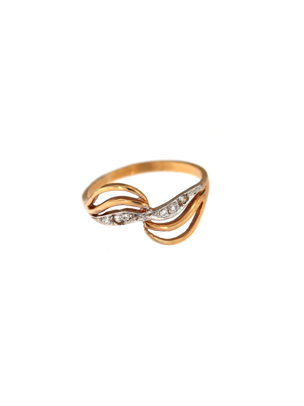 Rose gold zirconia ring DRC11-31
