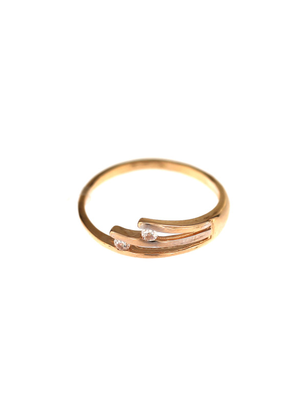 Rose gold zirconia ring DRC29-01