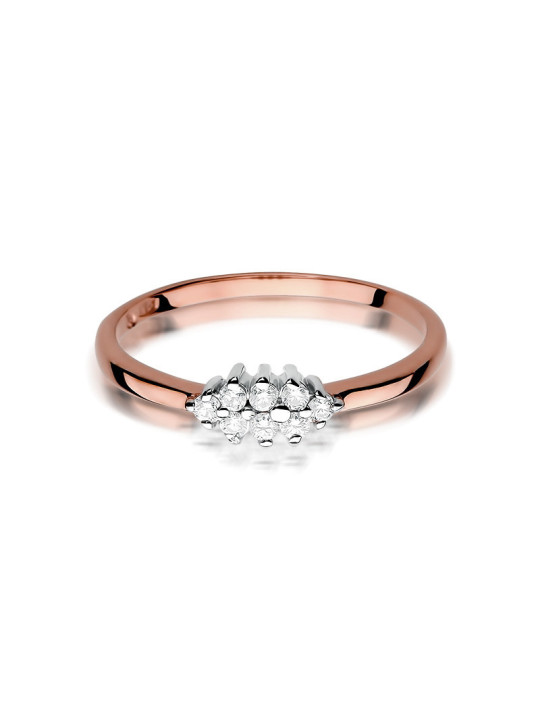 Rose gold diamond ring DRBR18-06