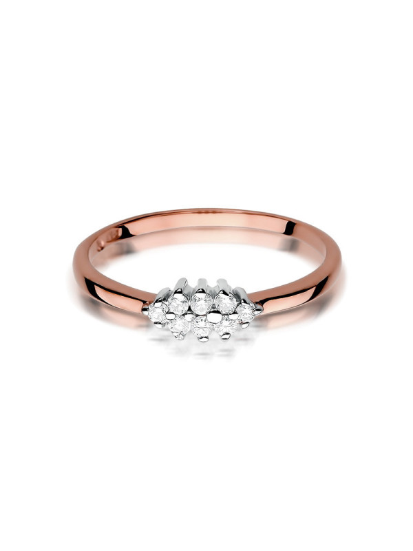 Rose gold diamond ring DRBR18-06