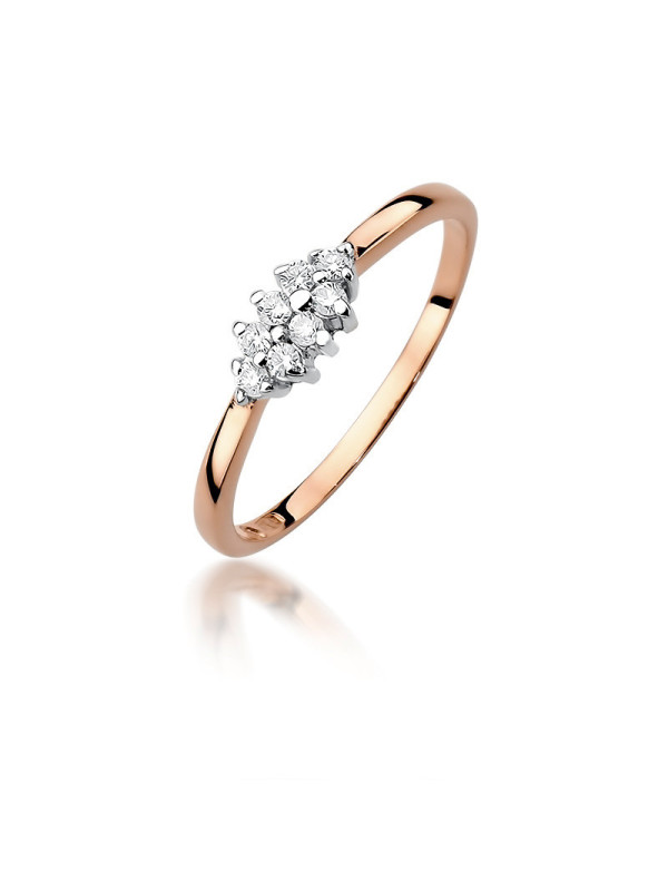 Rose gold diamond ring DRBR18-06