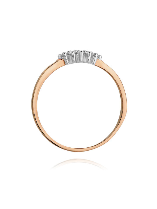 Rose gold diamond ring DRBR18-06