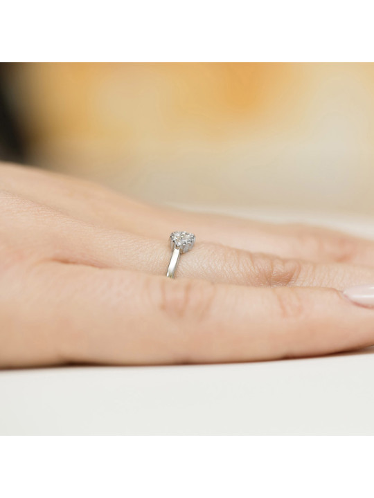 Rose gold diamond ring DRBR18-06