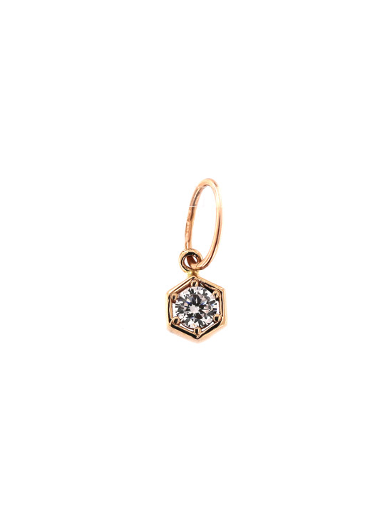 Rose gold pendant with zirconia ARC09-06