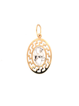 Rose gold pendant Capricon zodiac sign ARH-O-14