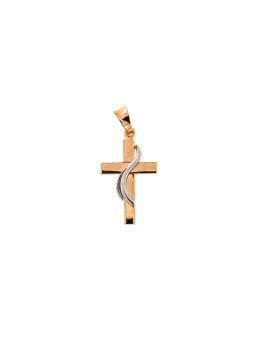 Rose gold cross pendant ARK02-71