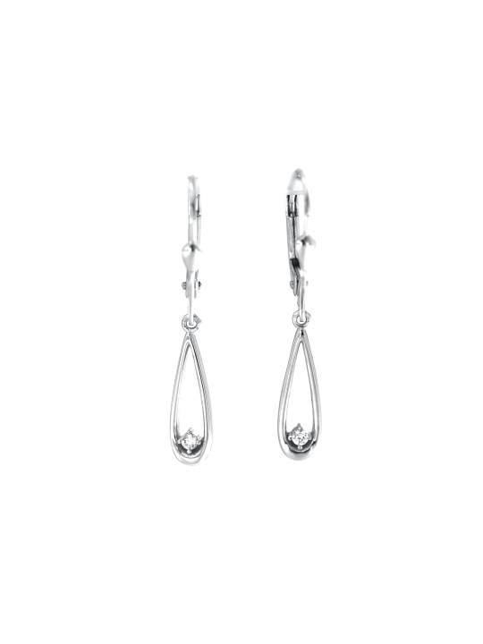 White gold drop earrings BBA03-07-01