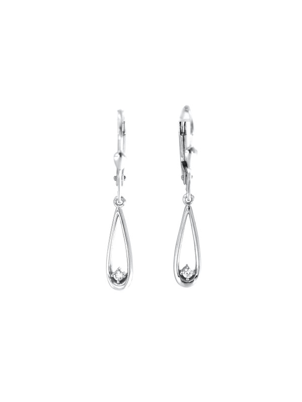White gold drop earrings BBA03-07-01