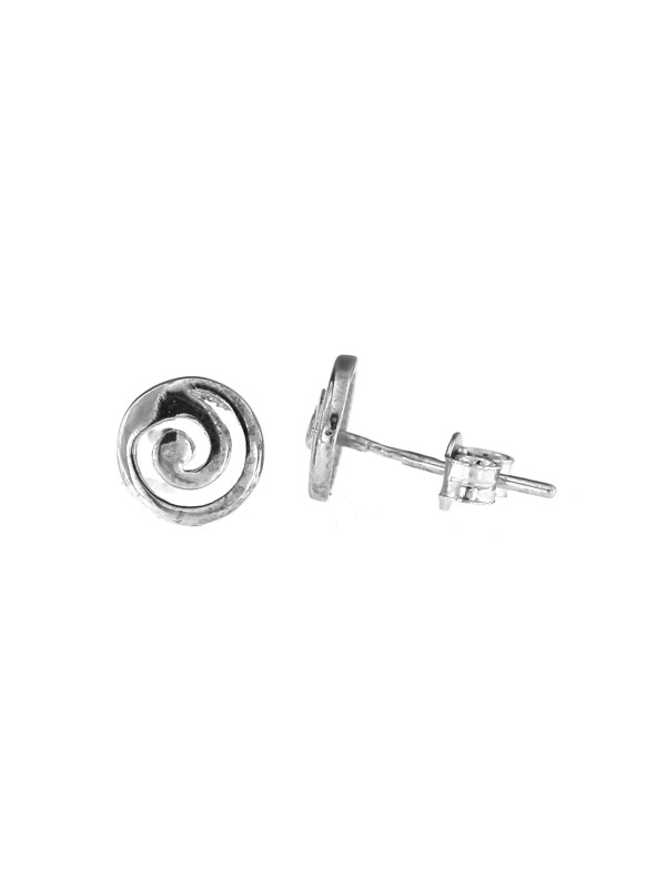 White gold pin earrings BBV02-03-01