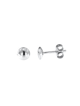 White gold pin earrings BBV03-05-02