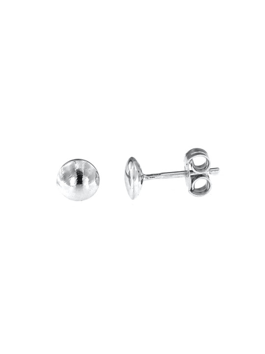 White gold pin earrings BBV03-05-02