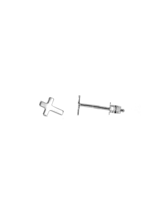 White gold  pin earrings BBV12-02-01
