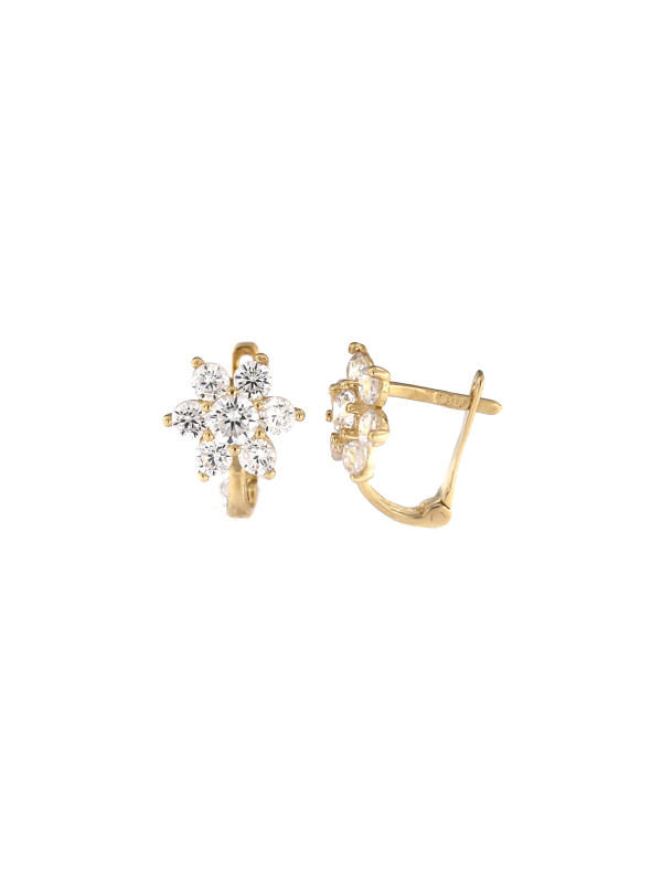 Yellow gold earrings for kids BGA07-01-16