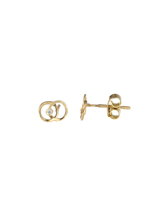 Yellow gold stud earrings BGV12-01-20