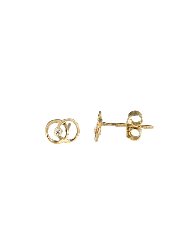 Yellow gold stud earrings BGV12-01-20