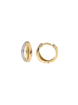 Yellow gold hoop earrings BGR01-03-19