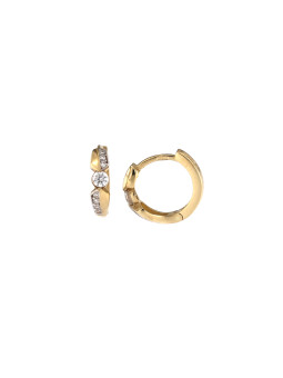 Yellow gold hoop earrings BGR01-03-20